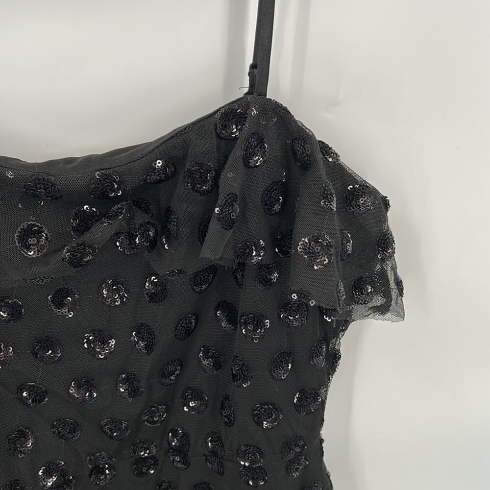Row A Women's Sequined Black Cocktail Dress Size Small - Picture 4 of 13